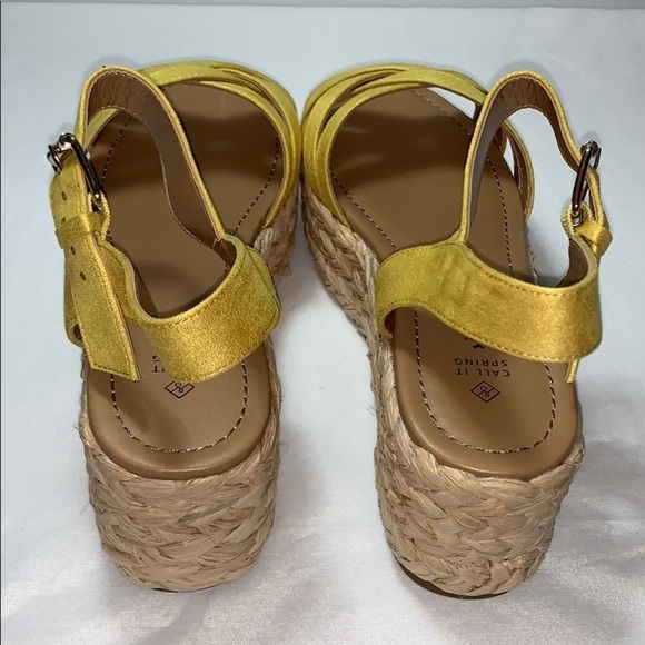 LAST ONE AVAILABLE!! New Women's Ankle Strap Platform Wedge Sandals Size 8.5 - Picture 7 of 13